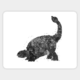 Ankylosaurus dinosaur black and white Sticker